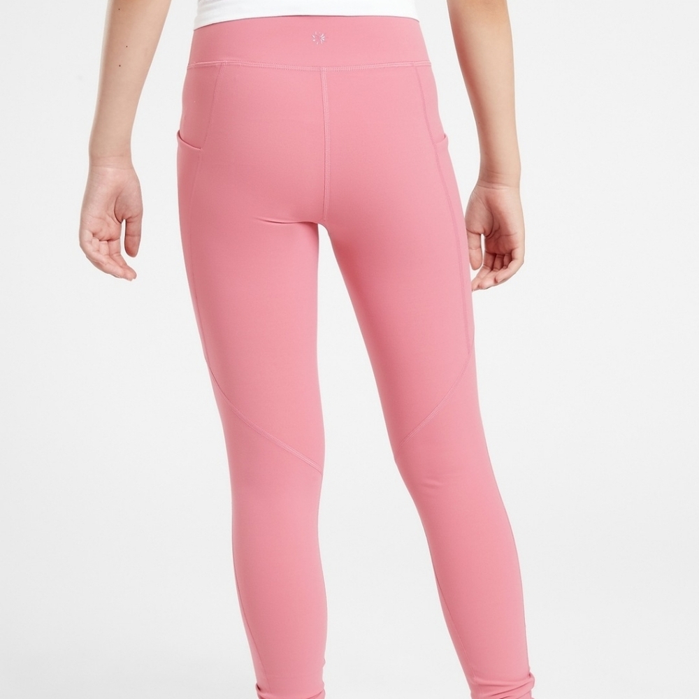 Athleta Girl High Rise Waist Stash Your Treasures Tights Leggings Pockets XXL 16